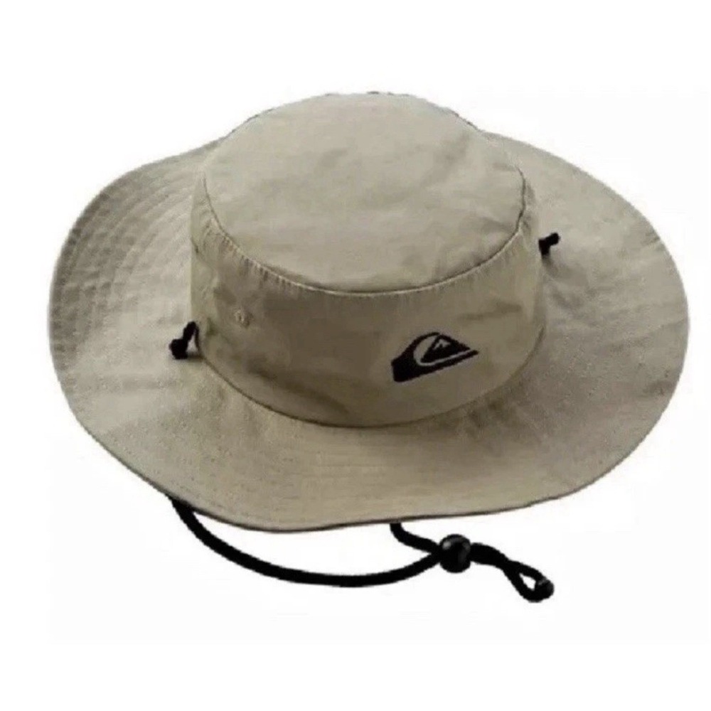 Quiksilver Khaki Safari Bucket Sun Beach Hat Cap L/XL